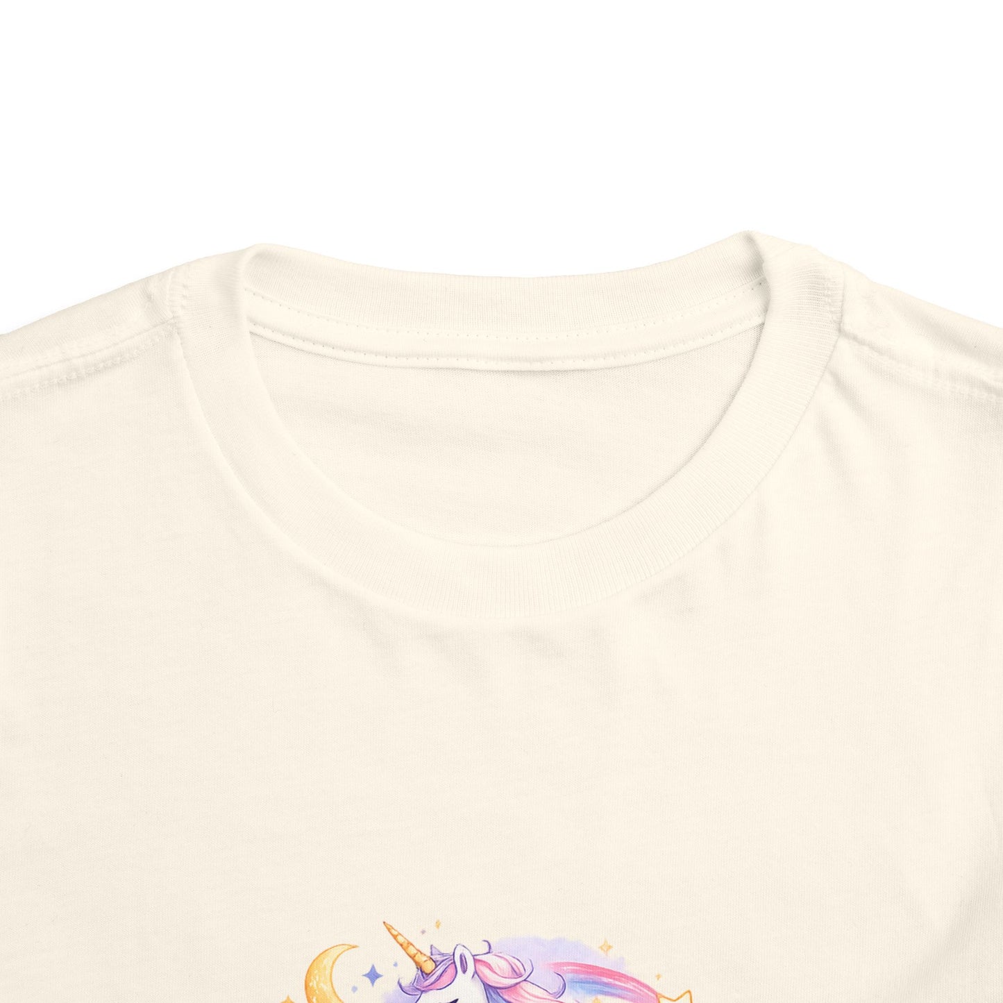 Toddler Tee — Dream Big Always Unicorn Graphic