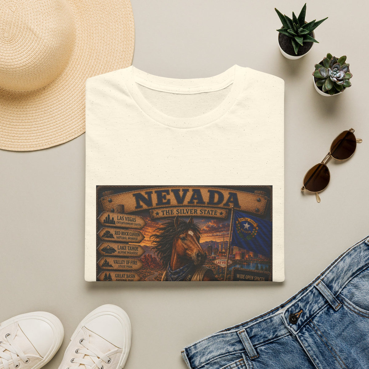 Nevada Vintage State Pride T-Shirt — The Silver State Graphic Tee