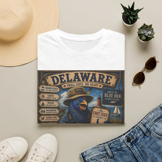 Delaware Blue Hen Vintage State Pride T-Shirt