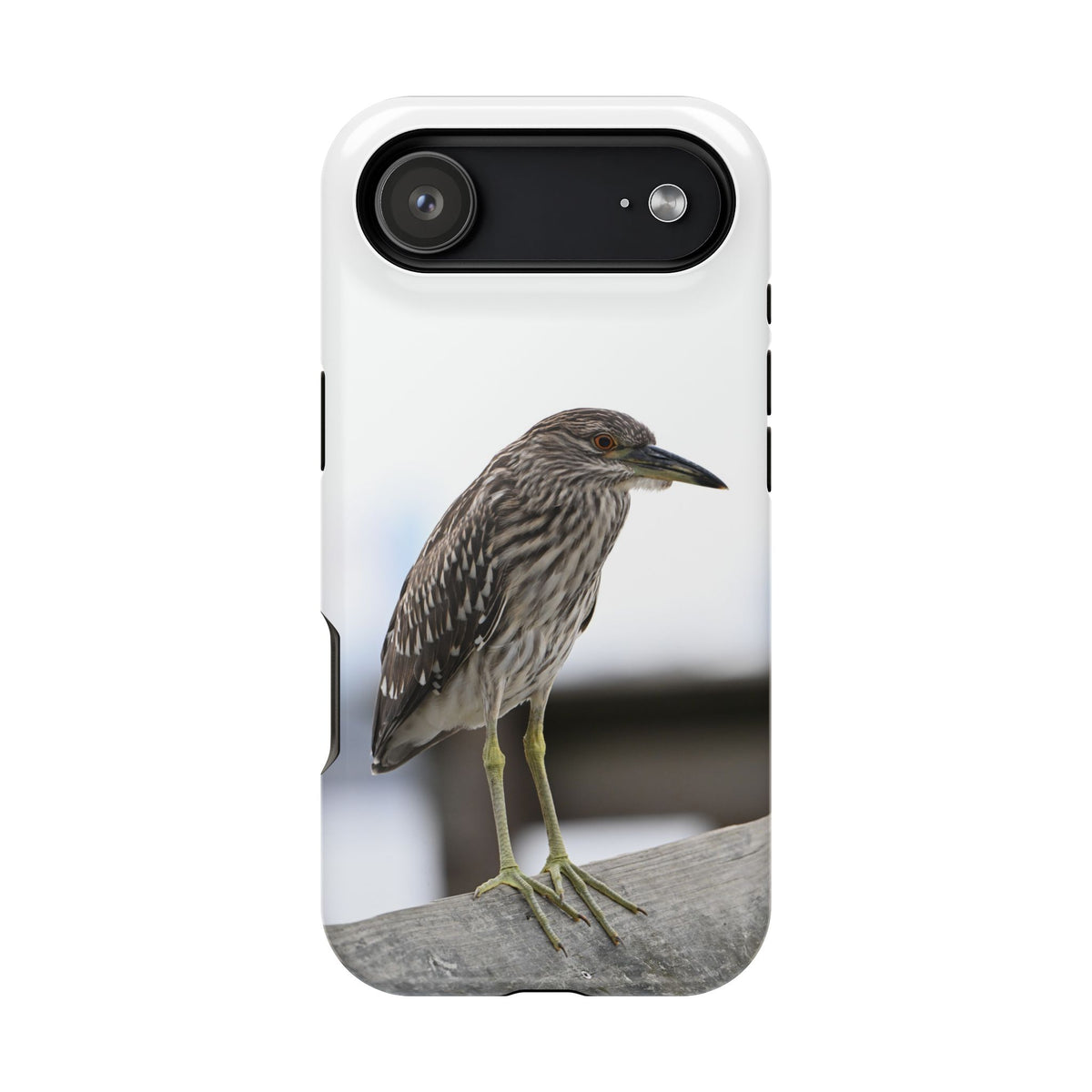 Heron Shoreline Phone Case — Impact-Resistant Wildlife Photo Case