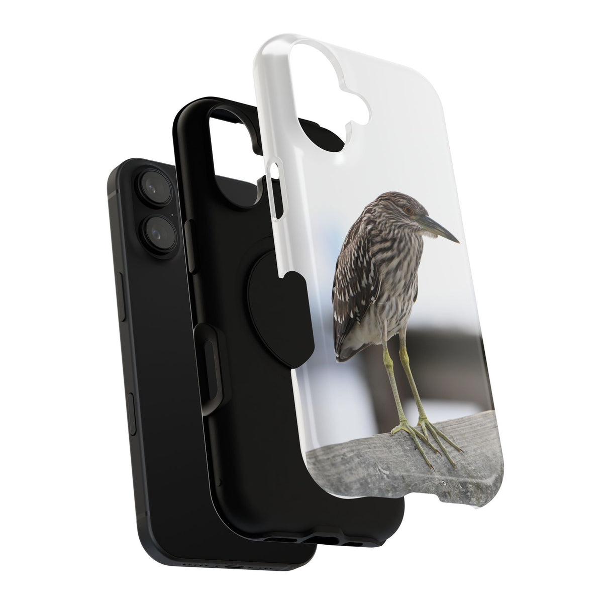 Heron Shoreline Phone Case — Impact-Resistant Wildlife Photo Case