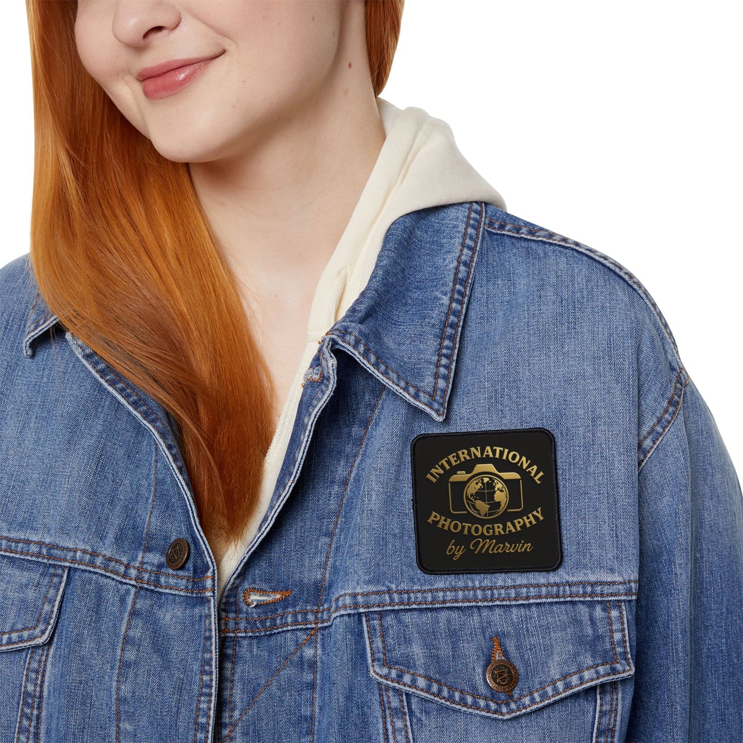 International Photography Iron-On Patches, Custom Embroidery Patches, Creative Denim Decor, Photography Gift, Unique Clothing Accessories