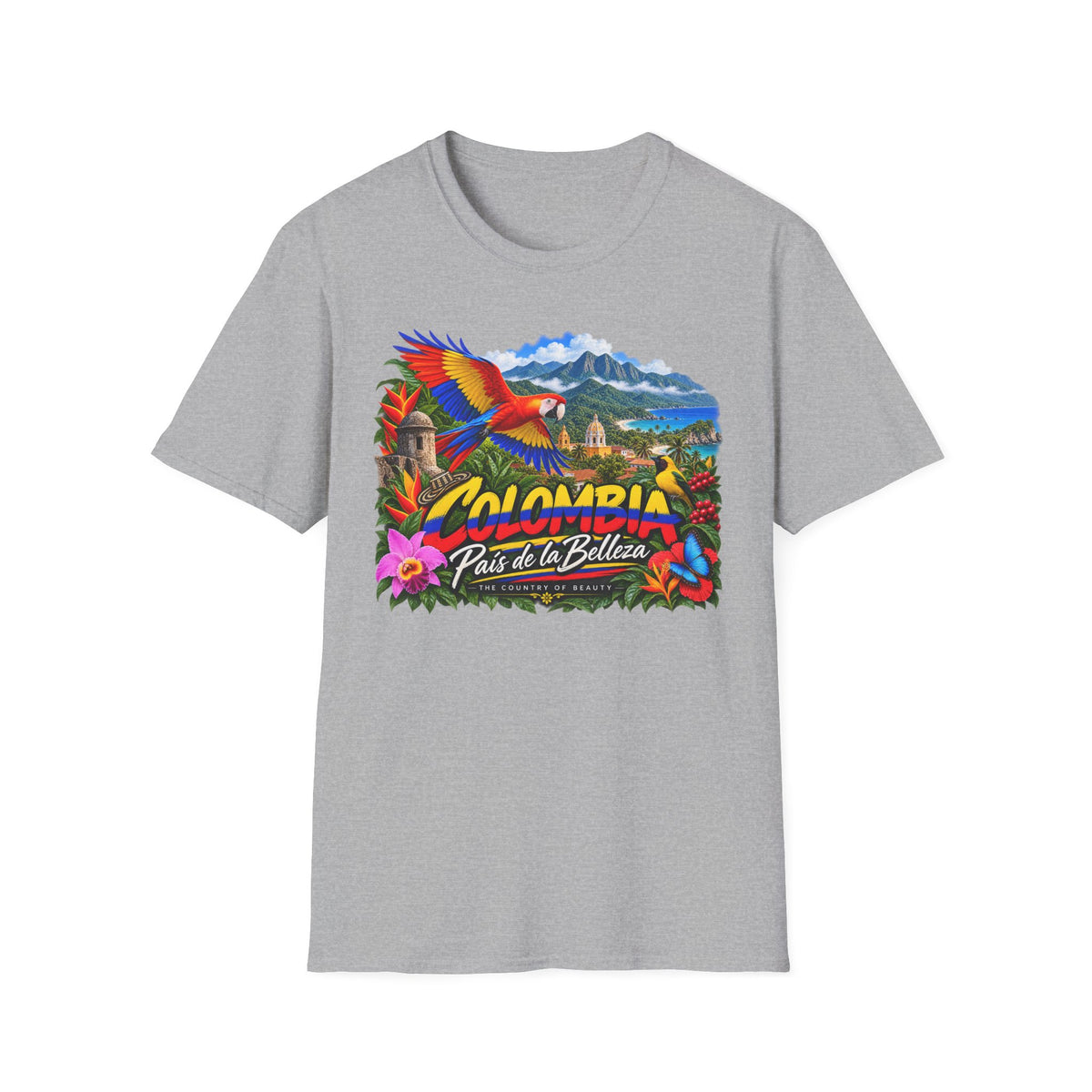 Colombia País de la Belleza Tropical Travel T-Shirt