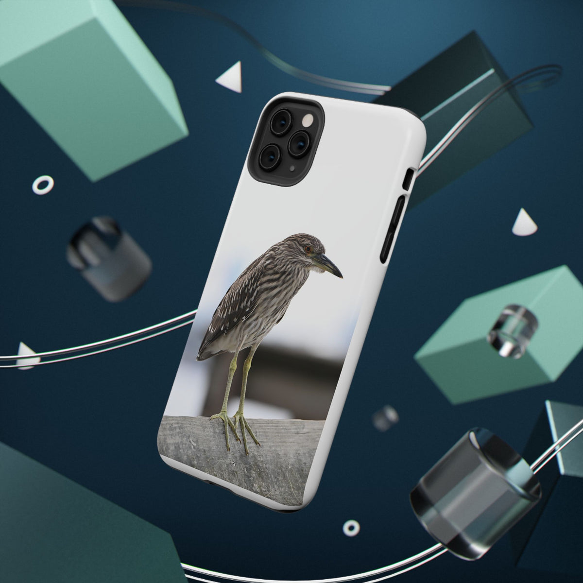 Heron Shoreline Phone Case — Impact-Resistant Wildlife Photo Case