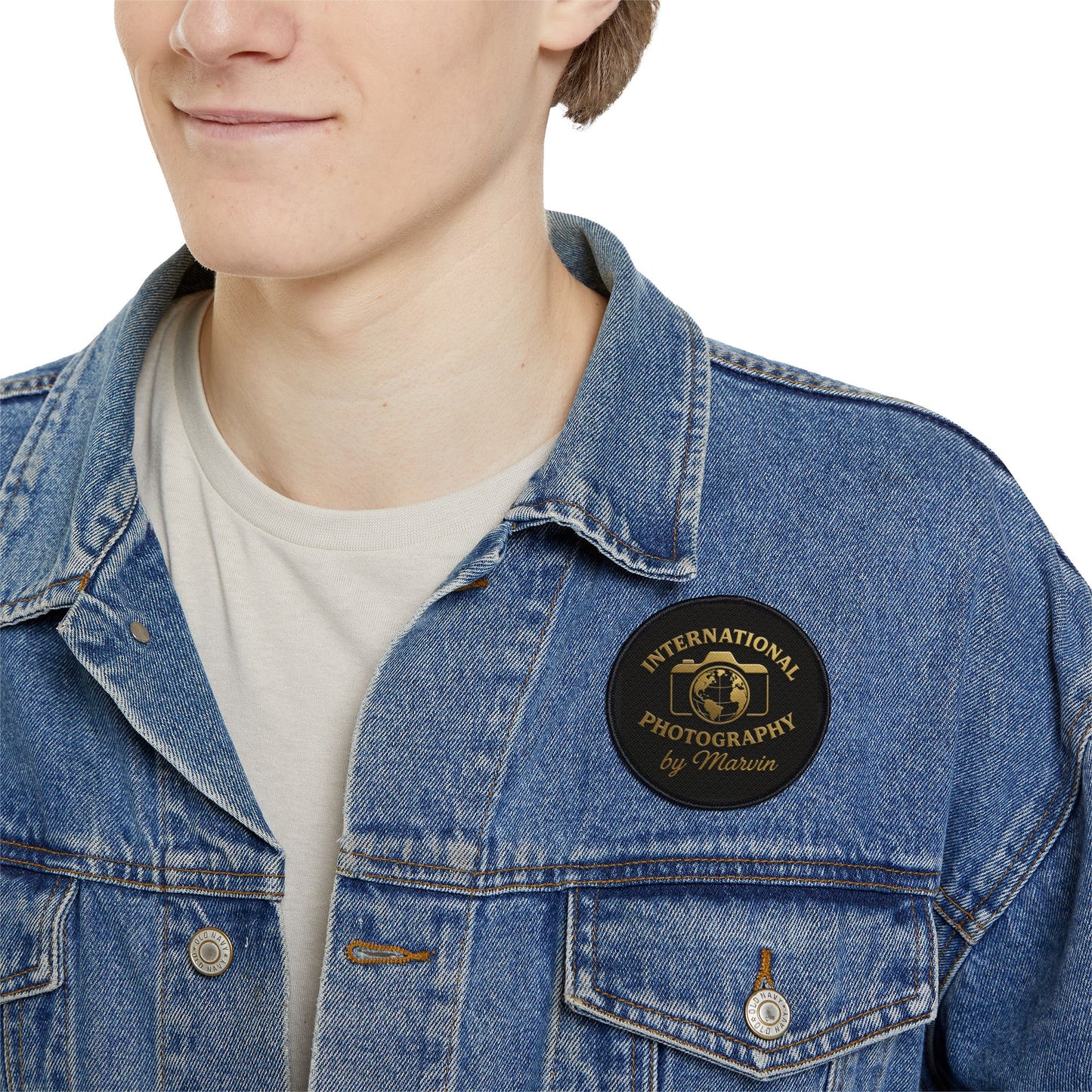 International Photography Iron-On Patches, Custom Embroidery Patches, Creative Denim Decor, Photography Gift, Unique Clothing Accessories