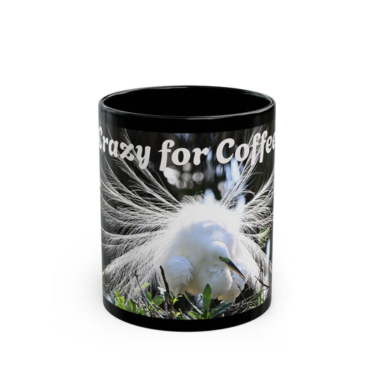 Copy of Crazy for Coffee Black Mug - Perfect Gift for Coffee Lovers, Home Office Decor, Birthday Present, Inspirational Cup