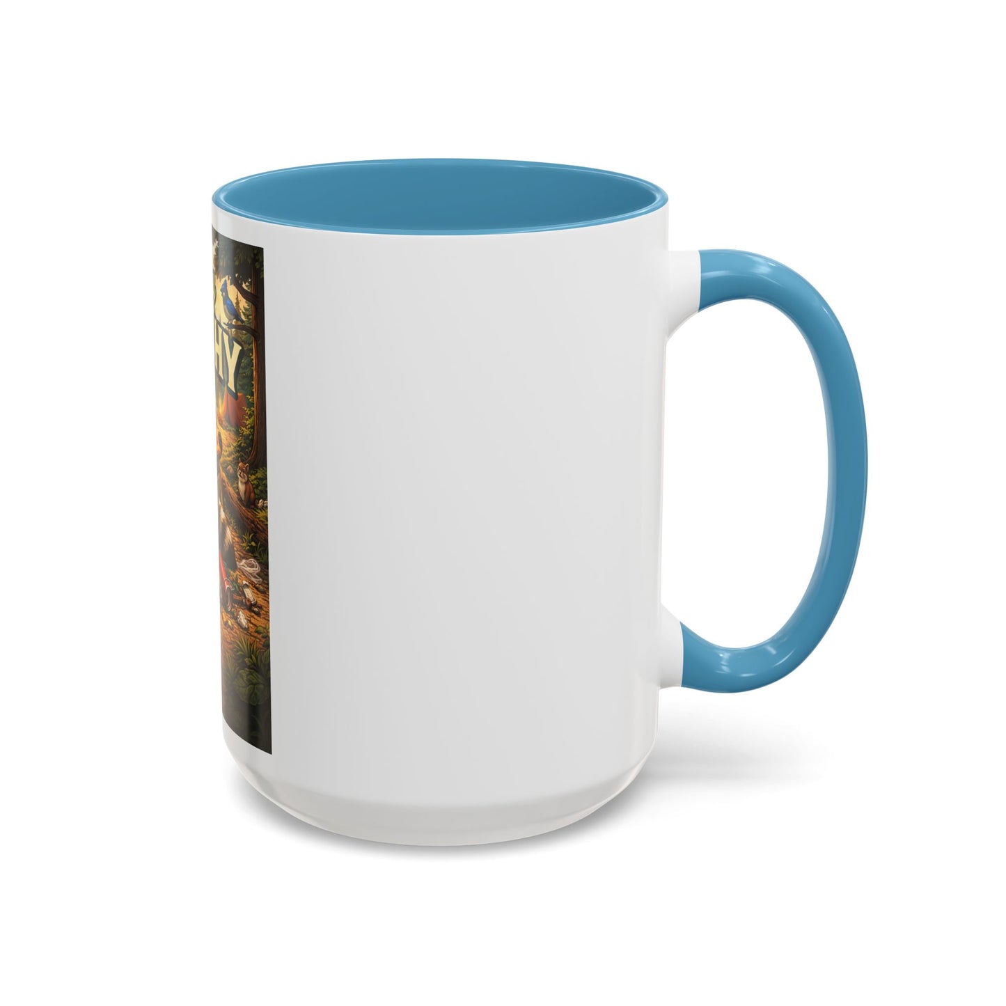 Stay Trashy Coffee Mug — Funny Raccoon Trash Can Design, Novelty Gift for Friends & Family