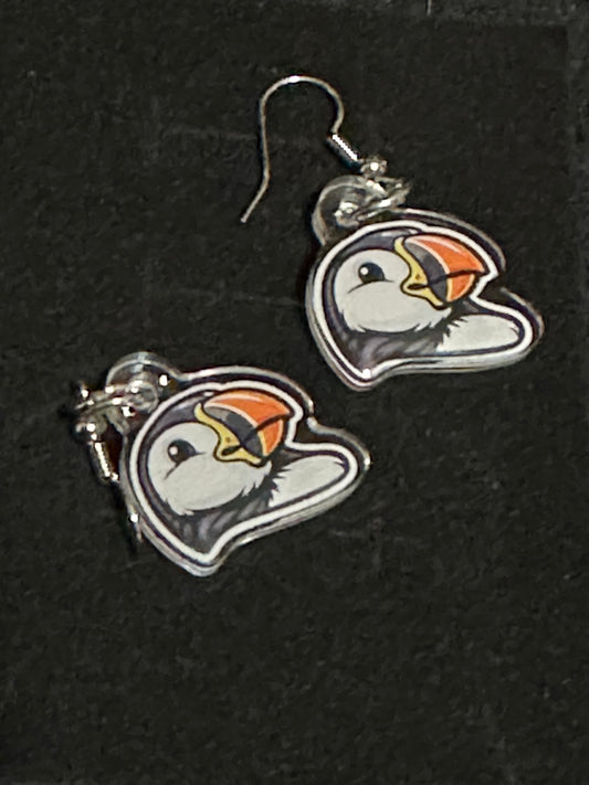 Custom Puffin Earrings